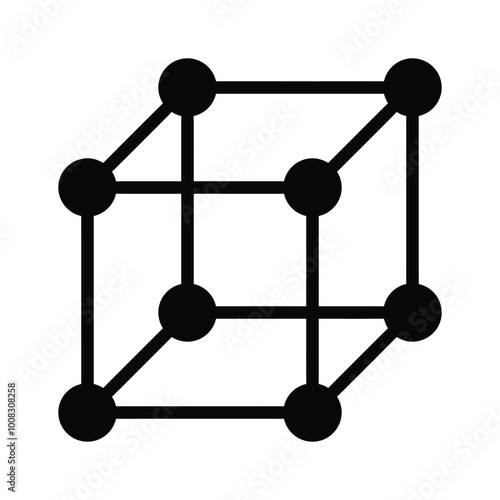 A blockchain network representing decentralized data and cryptocurrency
