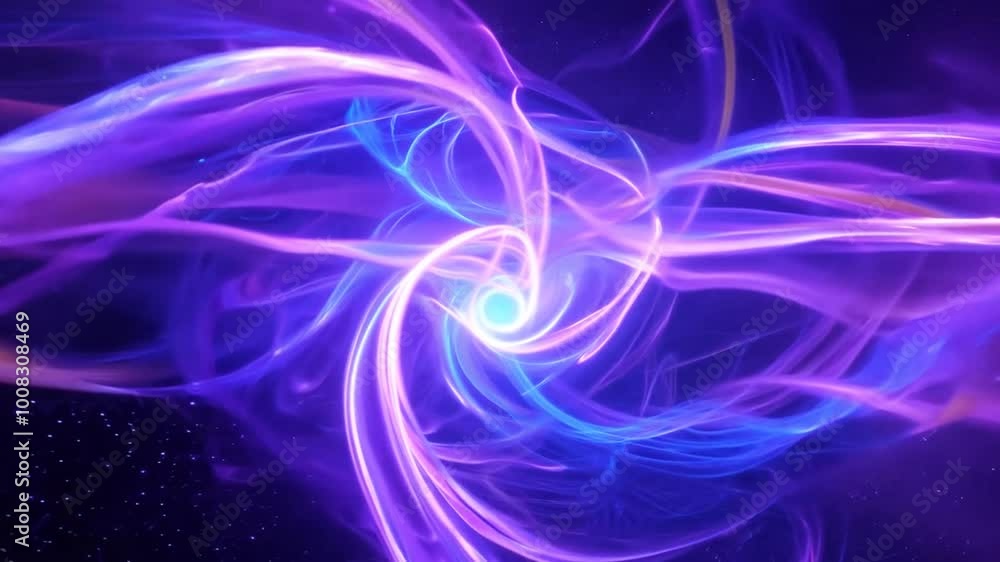 Pink and Purple Cosmic Swirl with Twisting Plasma Motion in 4K Pink and Purple Cosmic Swirl with Twisting Plasma Motion in 4K