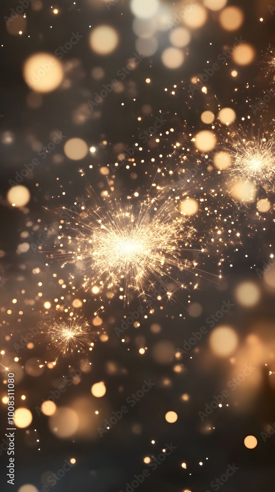 A mesmerizing display of sparkling lights and bokeh effects. A mesmerizing display of sparkling lights and bokeh effects.