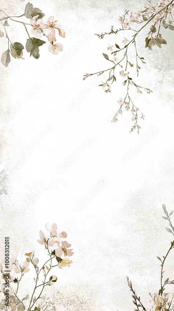 Floral invitation template Floral invitation template
