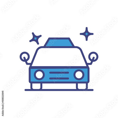 Taxi icon vector stock illustration