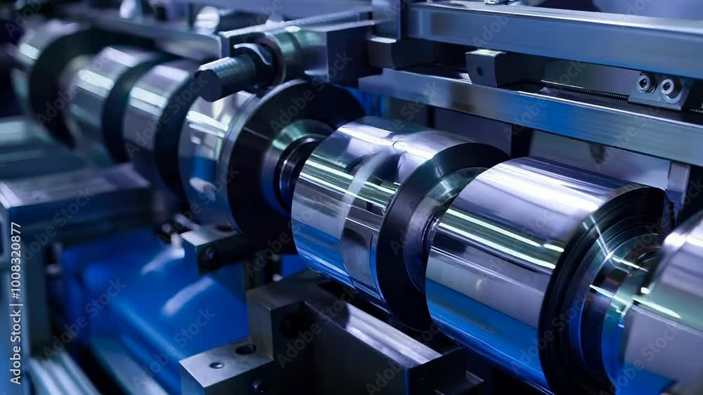 Industrial machinery in motion showcasing precision engineering and modern manufacturing processes, 4k footage Industrial machinery in motion showcasing precision engineering and modern manufacturing processes, 4k footage