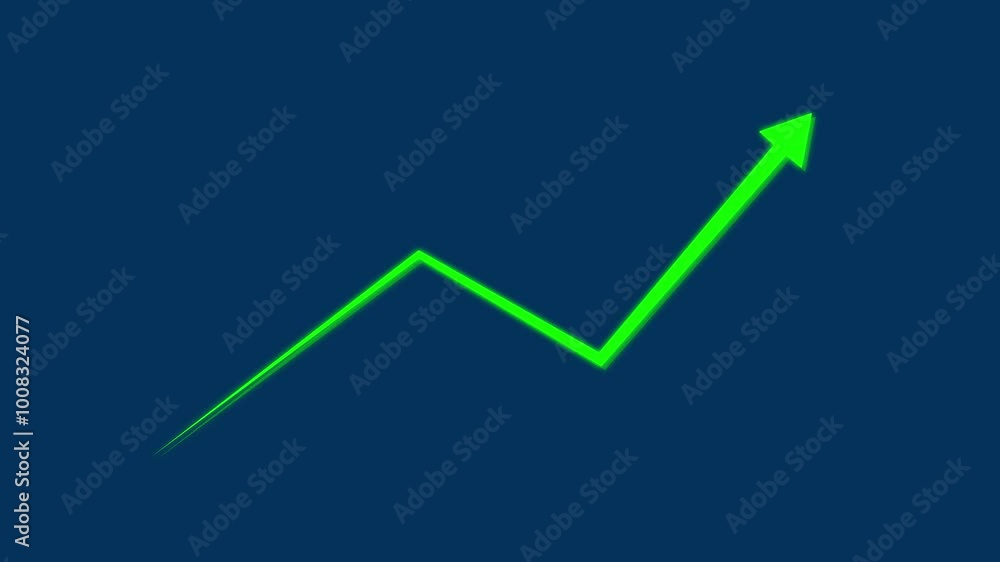 Business graph icon showing growth. business graph showing business success animation . Business graph icon showing growth. business graph showing business success animation .