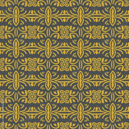 Elegant Textile Pattern Design for Fabric Featuring Topaz Colors photo