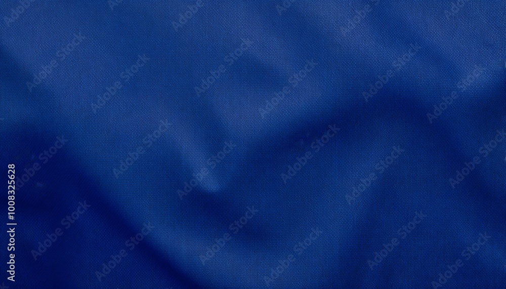 Fototapeta premium Blue textile fabric close-up showing texture and smoothness, textured nylon surface background
