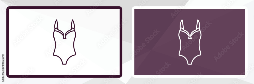 lingerie outline icon. Linear vector from clothes concept. Thin line white and black lingerie icon isolated on white and dark background lingerie outline icon. Linear vector from clothes concept. Thin line white and black lingerie icon isolated on white and dark background