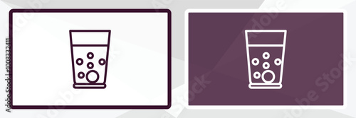 emulsion outline icon. Linear vector from cleaning concept. Thin line white and black emulsion icon isolated on white and dark background