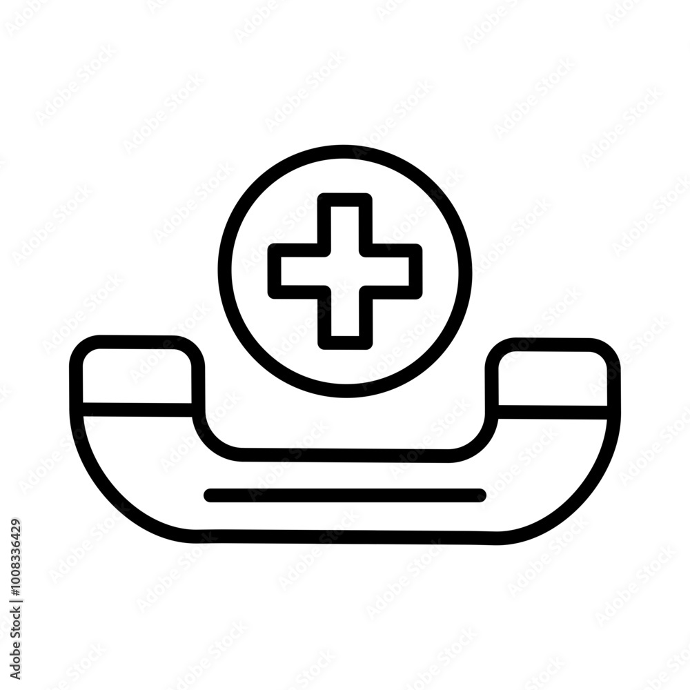 Fototapeta premium Emergency Call line icon