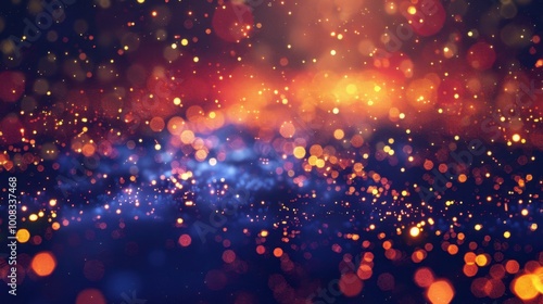 Sparkling Bokeh Effects in Vibrant Colors photo