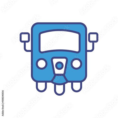 Rickshaw icon vector stock illustration