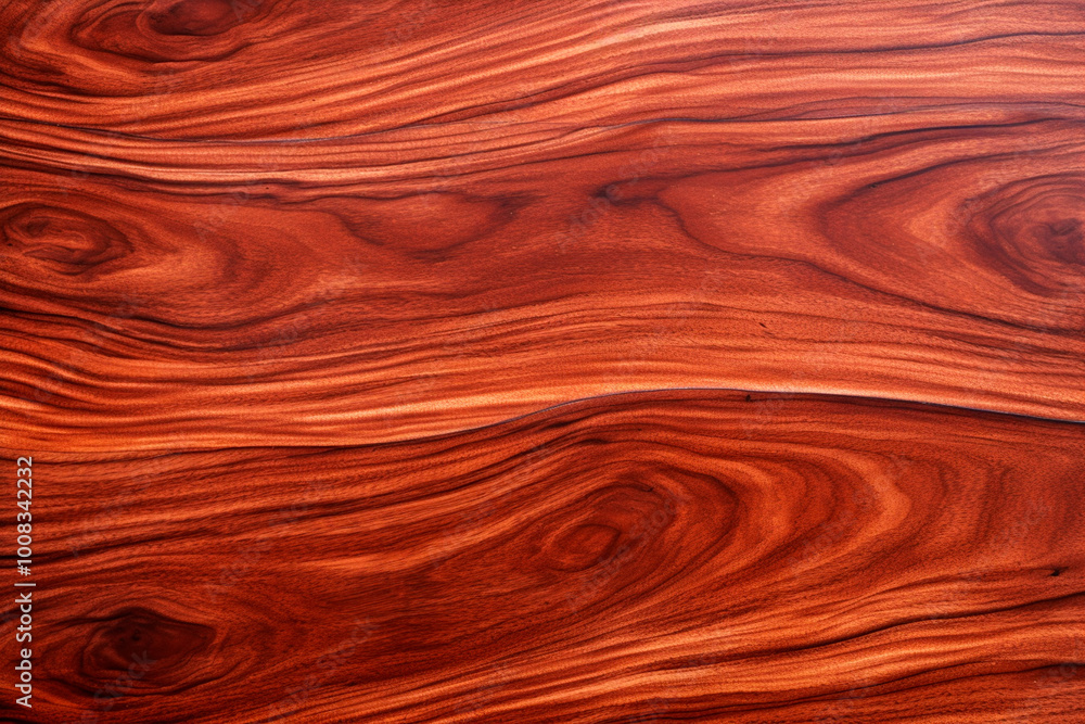 Wooden surface treated with satin finish, emphasizing a soft sheen and refined grain details Wooden surface treated with satin finish, emphasizing a soft sheen and refined grain details