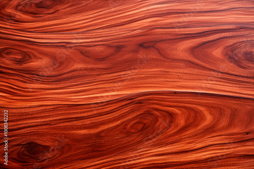 Wooden surface treated with satin finish, emphasizing a soft sheen and refined grain details