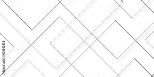 Abstract industrial Design random lines black on white background.Geometric seamless minimalist pattern with straight lines design.luxury black geometric random chaotic lines.squares and triangle line