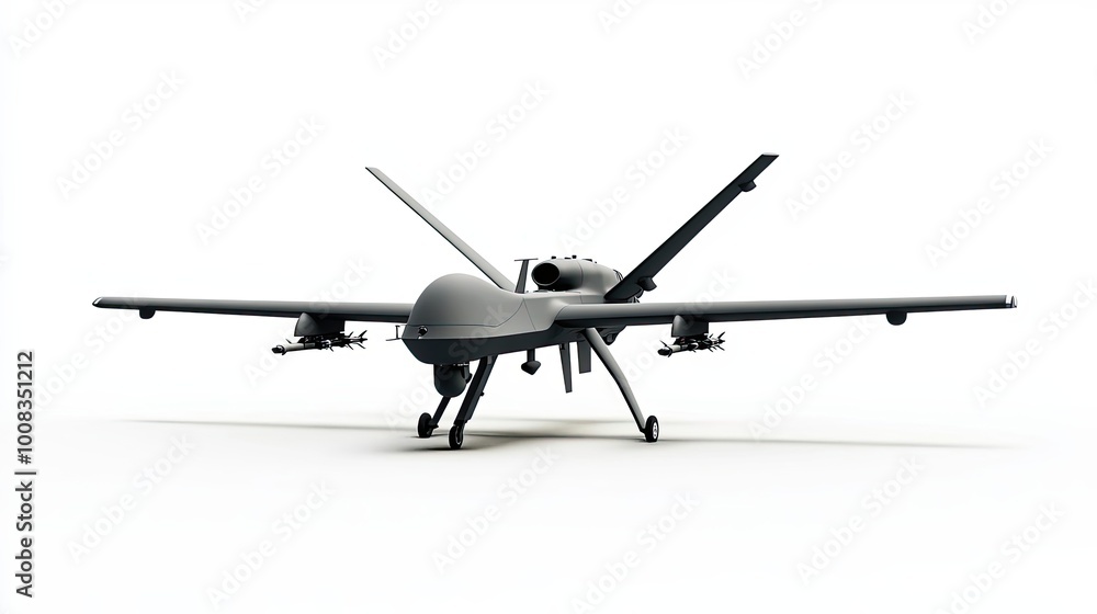 Unmanned Aerial Vehicle (UAV) with Missiles Unmanned Aerial Vehicle (UAV) with Missiles