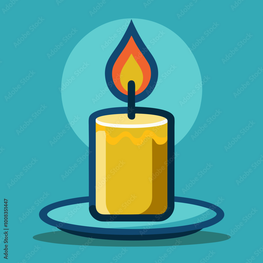 vector illustartion of candle vector illustartion of candle