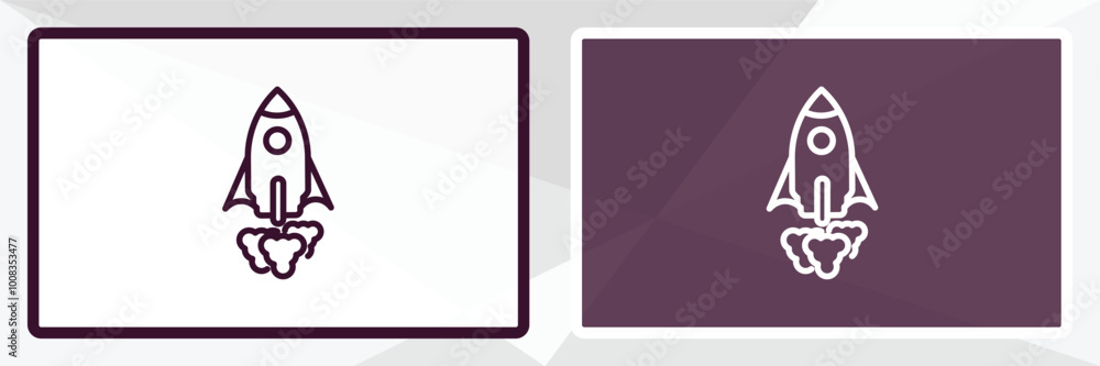 rocket ship outline icon. Linear vector from astronomy concept. Thin line white and black rocket ship icon isolated on white and dark background rocket ship outline icon. Linear vector from astronomy concept. Thin line white and black rocket ship icon isolated on white and dark background