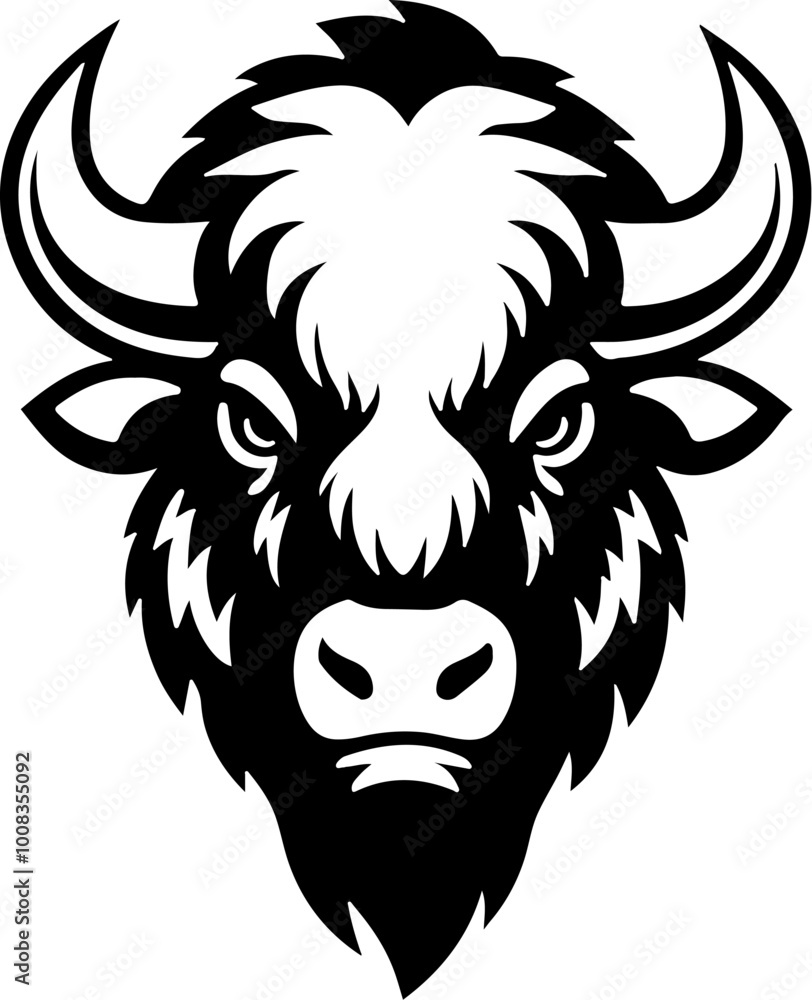Illustration of wild bison. Design element for logo, label, sign. Vector illustration Illustration of wild bison. Design element for logo, label, sign. Vector illustration