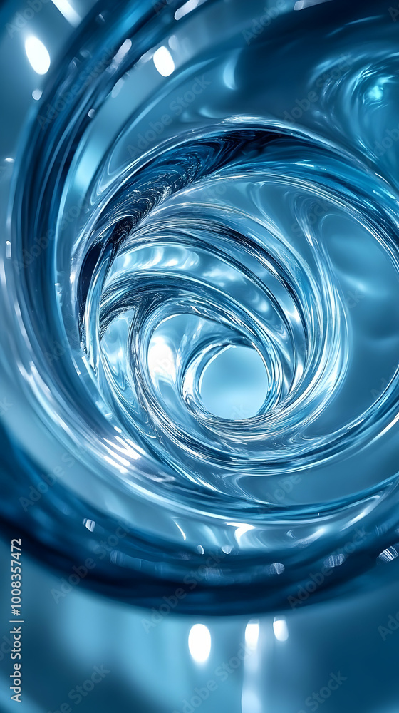 Abstract Background with Blue Swirling Water Abstract Background with Blue Swirling Water