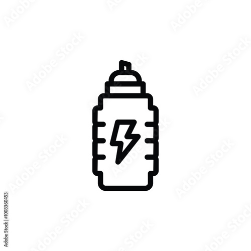electrolyte drink icon or logo design isolated sign symbol vector illustration - high quality line style vector icon suitable for designers, web developers, displays and websites