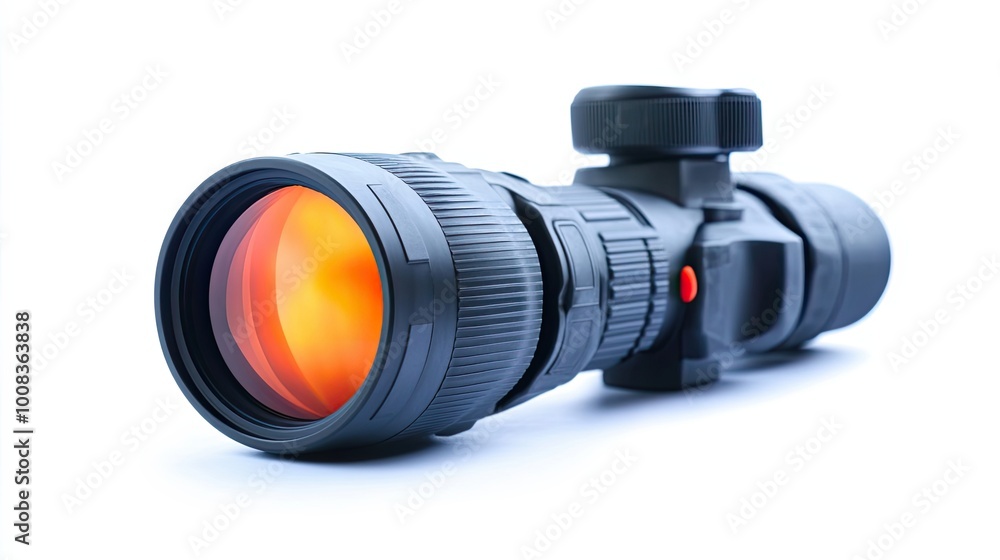 Black Night Vision Scope with Orange Lens Black Night Vision Scope with Orange Lens