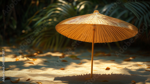 Wallpaper Mural Straw Parasol - sun shelter, Torontodigital.ca