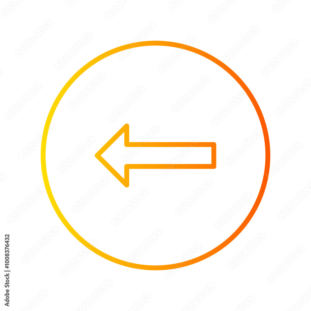 turn left gradient icon turn left gradient icon