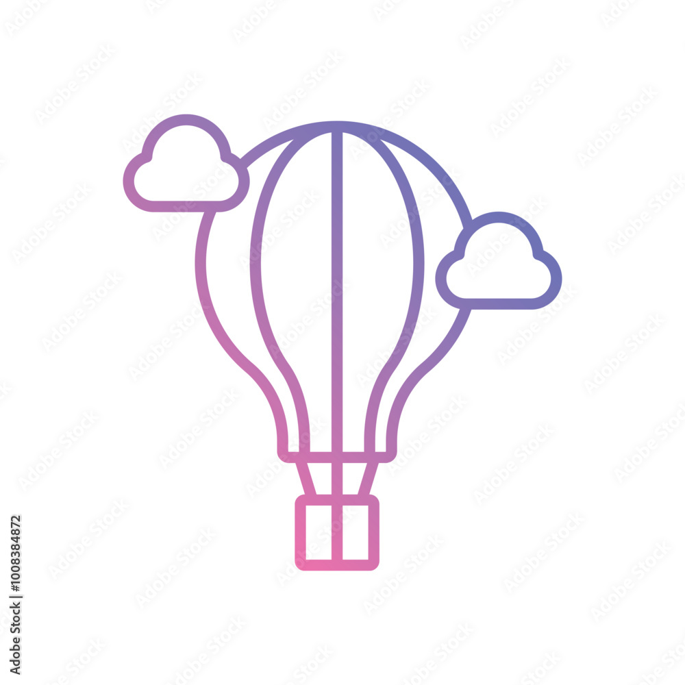Hot Air Balloon icon vector stock illustration Hot Air Balloon icon vector stock illustration
