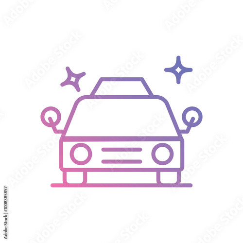 Taxi icon vector stock illustration