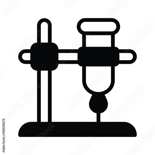 Laboratory apparatus set up for performing scientific experiments and tests