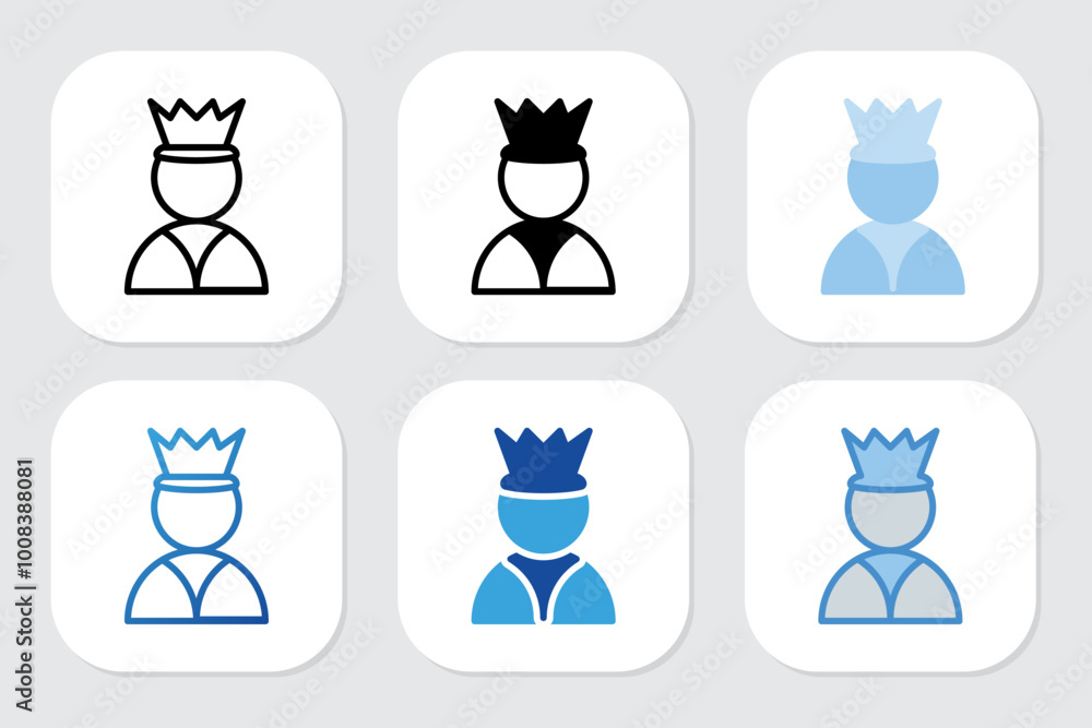 customer icons with various design styles customer icons with various design styles