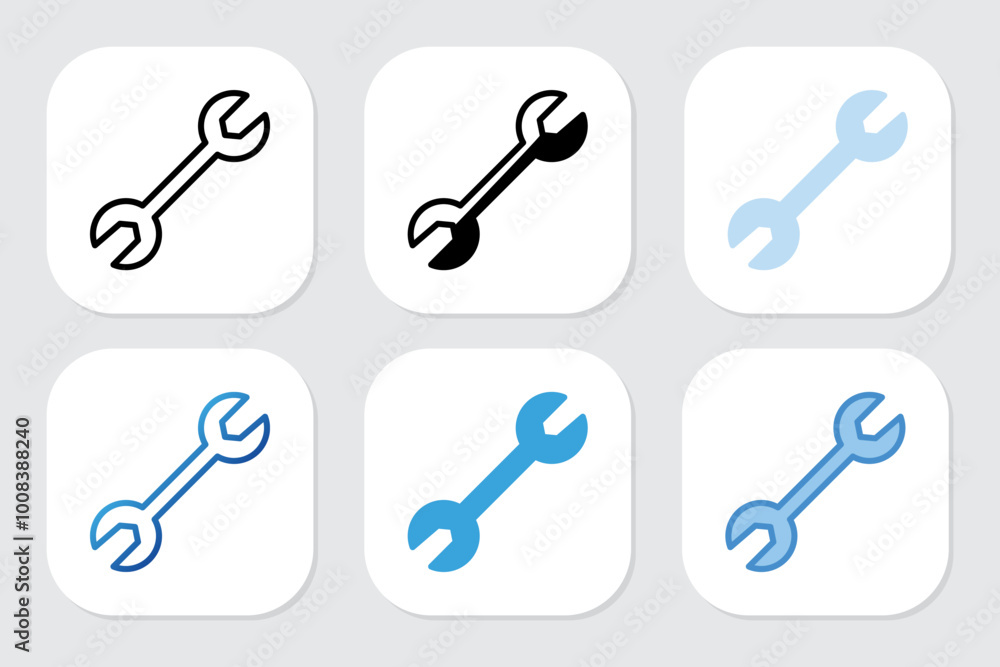 service icons with various design styles service icons with various design styles