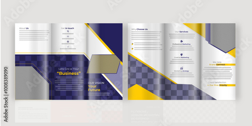 Business Corporate Trifold Brochure Cataloge 
