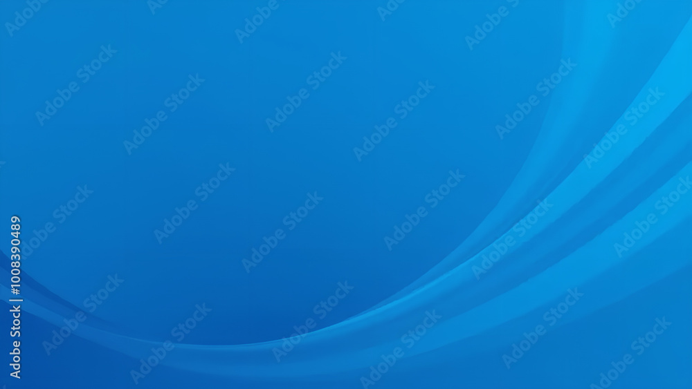 Abstract Blue Background with Smooth Curved Lines Abstract Blue Background with Smooth Curved Lines