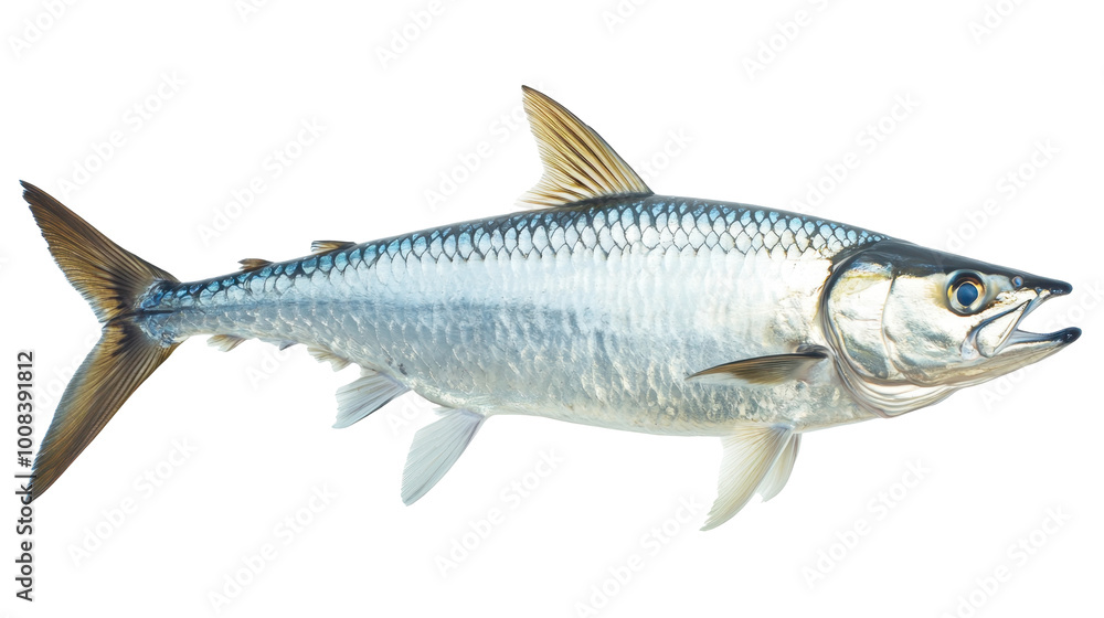 Isolated a tarpon fish on transparent background Isolated a tarpon fish on transparent background