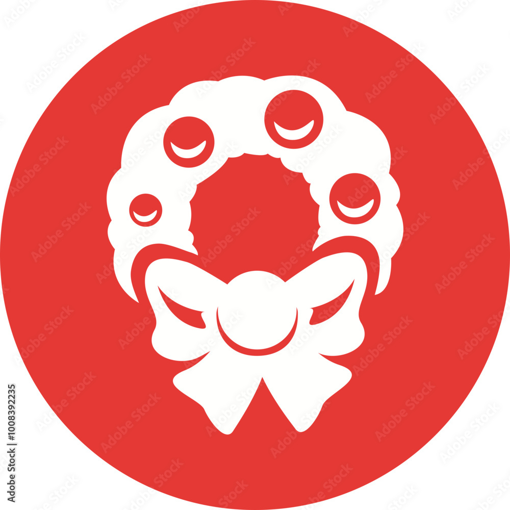 Christmas, New Year Vector Icon element, Isolated white background