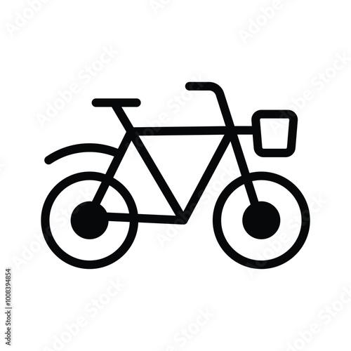 A traditional bicycle for personal transport and exercise