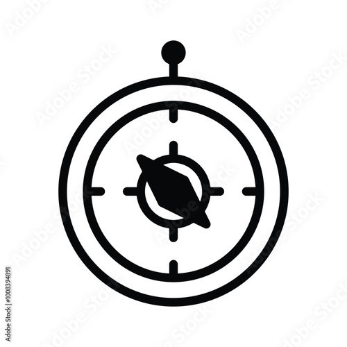 Navigation compass for finding direction outdoors