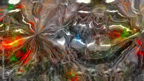 woman jogs in space with different patterns