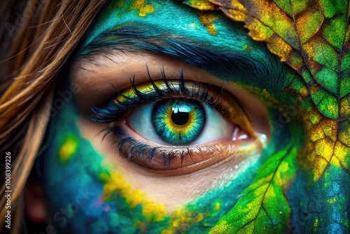 Close-Up of Vibrant Eye Colors Showcasing Unique Shades of Blue, Green, Brown and Hazel Tones