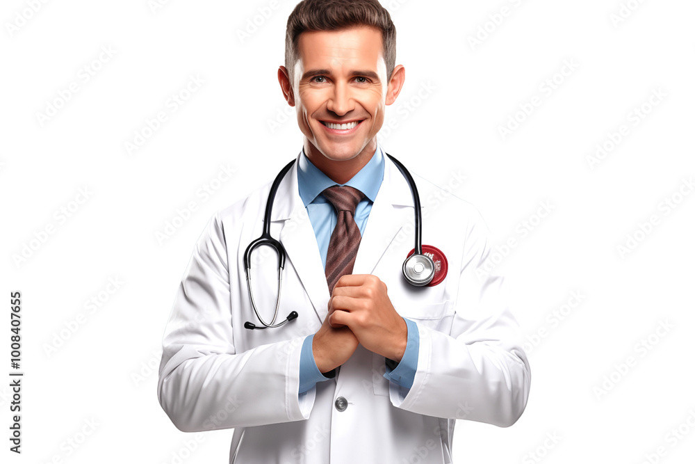 Smiling Doctor with Stethoscope Smiling Doctor with Stethoscope