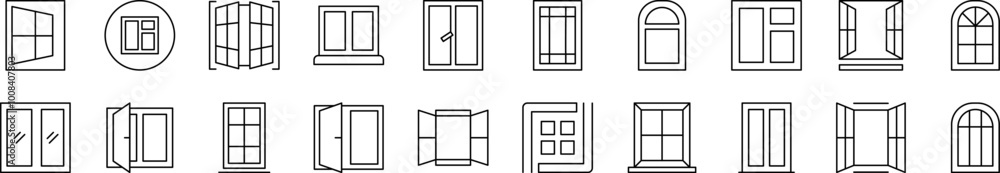 Bundle of Thin Icons. Editable Stroke. Suitable for Web Sites, Books, Cards, Apps Bundle of Thin Icons. Editable Stroke. Suitable for Web Sites, Books, Cards, Apps