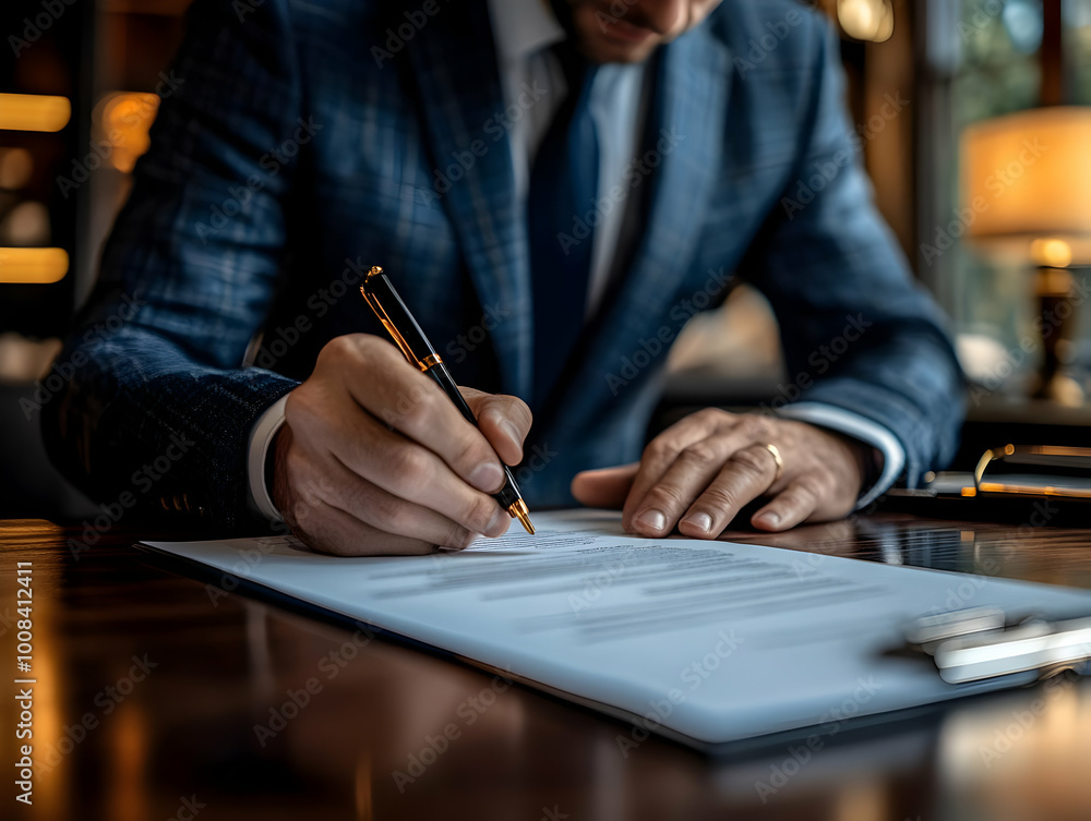 Businessman Signing Contract Photo - Businessman, Contract, Signing, Pen, Document, Office, Desk, Work, Agreement, Business Businessman Signing Contract Photo - Businessman, Contract, Signing, Pen, Document, Office, Desk, Work, Agreement, Business
