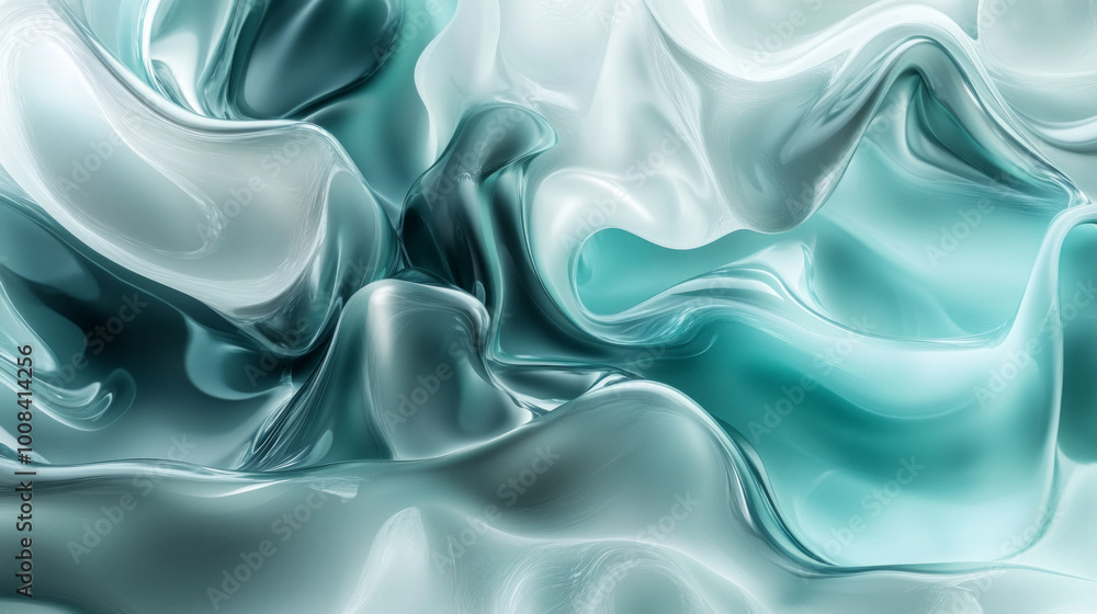 Obraz premium blue satin background