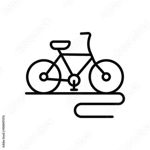 Bicycle icon vector stock illustration