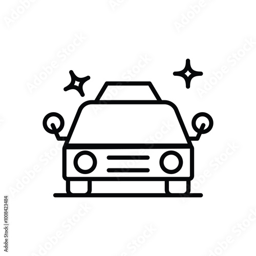 Taxi icon vector stock illustration