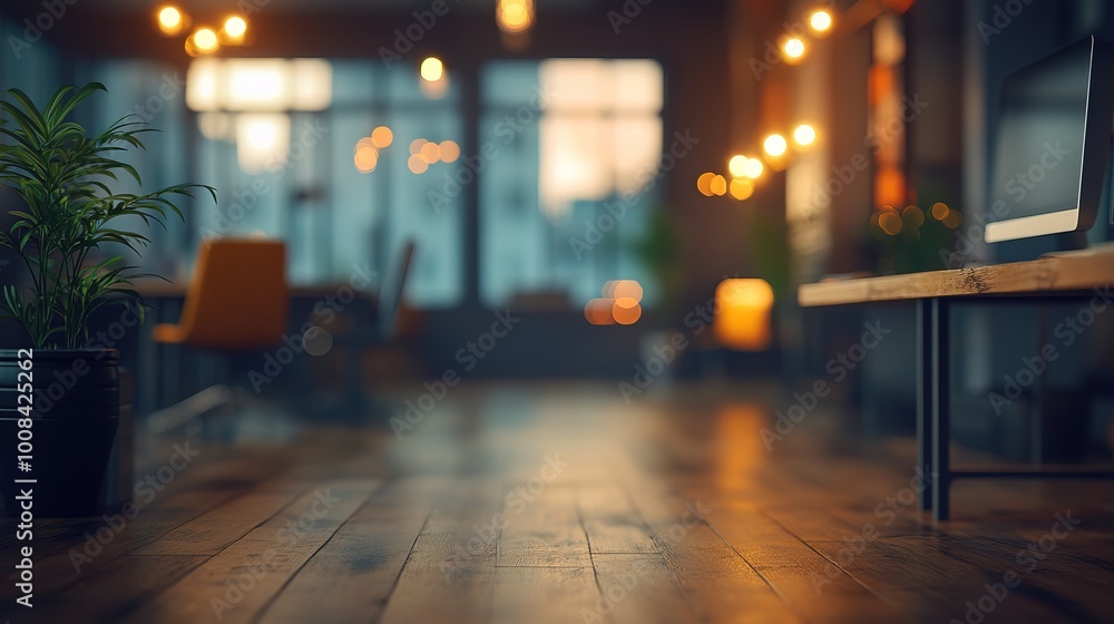 defocused modern office background defocused modern office background