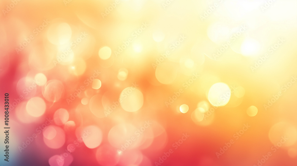 Warm Colorful Bokeh Background with Glowing Lights Warm Colorful Bokeh Background with Glowing Lights