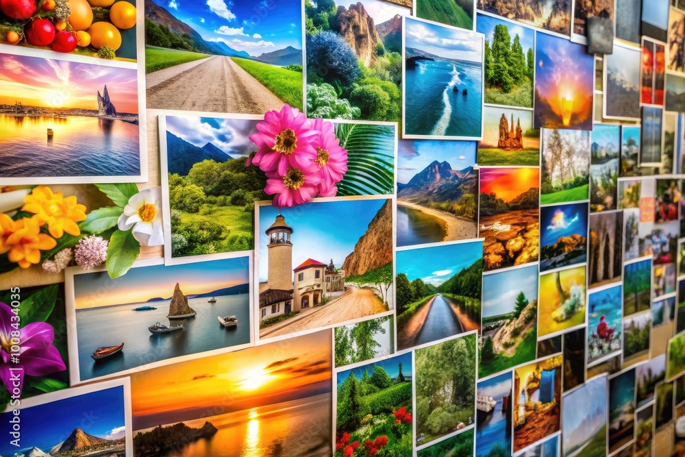 Creative Vision Board with Inspirational Quotes, Images, and Goals for Personal Growth and Success Creative Vision Board with Inspirational Quotes, Images, and Goals for Personal Growth and Success