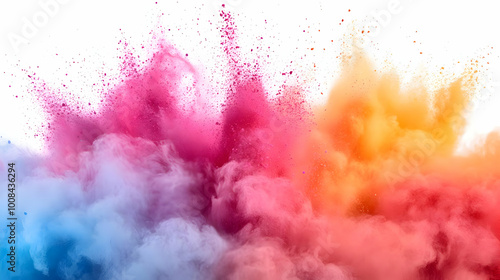 Abstract Background Colorful Smoke Explosion Dust Powder