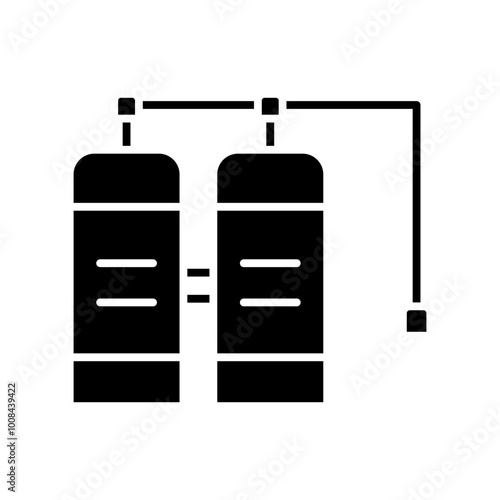 oxygen tank glyph icon